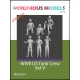 1/72 WWII US Tank Crew Set V (6 figures)