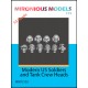 1/72 Modern US Soldiers and Tank Crew Heads (10pcs)