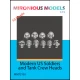 1/72 Modern US Soldiers and Tank Crew Heads (10pcs)