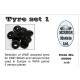 1/35 WWII Tyre set for CMP, British and Various Trucks used in Europe (5 tyres)