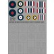 1/32 HAWKER HURRICANE Roundels and Fin Flashes -EARLY (masks)