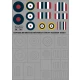 1/32 HAWKER HURRICANE Roundels and Fin Flashes -EARLY (masks)