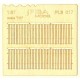 HO Scale 1/87 Wooden Fence Irregular Cut II. Type 17