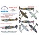 1/24 Supermarine Spitfire I Paint Mask for Airfix (Canopy Masks + Insignia Masks)
