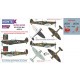 1/24 Spitfire MK.I Paint Mask for Airfix kit (Canopy Masks + Insignia Masks + Decals)