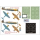 1/32 Bf 109F4 Trop Paint Mask for Hasegawa/Aires (Canopy Masks + Insignia Masks + Decals)