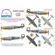 1/32 Messerschmitt Bf 109E-4/7 Paint Mask for Eduard (Canopy Masks + Insignia Masks)