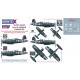 1/32 F4U-1D Corsair Paint Mask for Trumpeter kit (Canopy Masks +Insignia Masks +Decals)