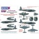 1/32 Mosquito FB Mk.VI/NF Mk.II Paint Mask for Tamiya kit (Canopy Masks + Insignia Masks)