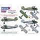1/32 Gladiator Mk I Paint Mask for ICM kits (2 Canopy & 3 Insignia Masking)
