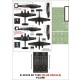 1/48 Bf 110C Paint Mask for Fujimi (Canopy Masks + Insignia Masks + Decals)