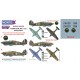 1/48 Hurricane Mk.I Trop Paint Mask with Decals for Hasegawa kit