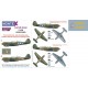 1/48 P-40N Paint Mask for Hasegawa kits (Insignia & Canopy Masks + Decals)