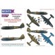 1/48 British Bristol Blenheim I Paint Masks for Airfix (2x canopy & 2x insignia w/decals)