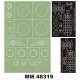 1/48 Kawasaki Ki-48 Lily Paint Mask for AZ Models kit (Canopy Masks + Insignia Masks)