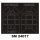 1/24 Republic P-47D Thunderbolt Razorback Paint Mask for Kinetic kit (outside-inside)