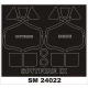 1/24 Supermarine Spitfire IX Canopy (outside, inside) & Wheels Paint Mask for Airfix kits