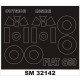 1/32 Fiat G.50 Paint Mask for Special Hobby kit (outside-inside)
