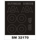 1/32 Fiat CR.42 Falco Paint Mask for Silver Wings kit (outside-inside)