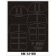1/32 P-40N Paint Mask for Trumpeter kits (outside, inside)