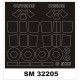 1/32 Fiat G-50B Canopy (outside, inside) & Wheels Paint Mask for Special Hobby kits