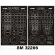 1/32 D3A1 Val Canopy and Wheel Masks for Infinity kits (Outside-Inside)