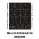 1/48 Mitsubishi F-2B Paint Mask for Hasegawa kit (outside-inside)