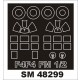 1/48 F4F-4, FM-1, FM-2 Wildcat Paint Mask for HobbyBoss kit (outside-inside)