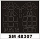 1/48 F1M2 Pete Paint Mask for Hasegawa kit (outside-inside)