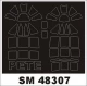1/48 F1M2 Pete Paint Mask for Hasegawa kit (outside-inside)