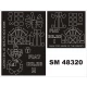 1/48 Fiat BR-20 Paint Mask for Special Hobby kit (outside-inside)