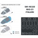 1/48 MiG-23 Paint Mask for Italeri kit (outside-inside)