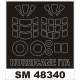 1/48 Hawker Hurricane Mk.I Paint Mask for Italeri kit (outside-inside)