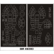 1/48 Blohm-und-Voss BV-141 Paint Mask for HobbyBoss kit (outside, inside)