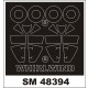 1/48 Westland Whirlwind Paint Mask for Trumpeter kit (outside, inside)