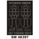 1/48 Messerschmitt Bf 109G-6 Paint Mask for Eduard kit (outside, inside)