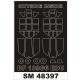 1/48 Messerschmitt Bf 109G-6 Paint Mask for Eduard kit (outside, inside)