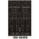 1/48 Kawasaki Ki-61 II Hien Paint Mask for RS Model kit (outside, inside)
