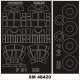 1/48 Northrop P-61 Black Widow Paint Mask for HobbyBoss kit (outside-inside)