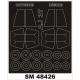 1/48 Saab AJ-37 Viggen Paint Mask for Special Hobby kit (outside-inside)