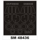 1/48 BAC Lightning T4 Paint Mask for Sword kit (outside-inside)
