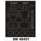 1/48 Gloster Meteor F.8 Paint Mask for Airfix kit (outside-inside)