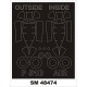 1/48 P-51D Mustang Paint Masks for Airfix kits (outside, inside)