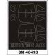 1/48 Hunter F.6 Paint Masks for Airfix Kit (Outside &amp; Inside)