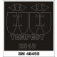 1/48 Tempest V Paint Masks for Eduard Kit (Outside & Inside)