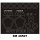 1/48 Supermarine Spitfire XIV Paint Masks for Airfix kits (outside, inside)