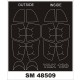 1/48 Yakovlev Yak-130 Paint Masks for Zvezda kits (outside, inside)