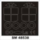 1/48 Lavochkin La-11 Masking for HobbyBoss kits (outside, inside)