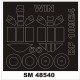 1/48 Messerschmitt Bf 109E-4 Masking for Wingsy kits kits (outside, inside)