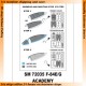 1/72 F-84E/G Thunderjets Paint Mask for Academy kit (outside)